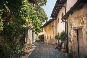 Street of Smartno Village scaled