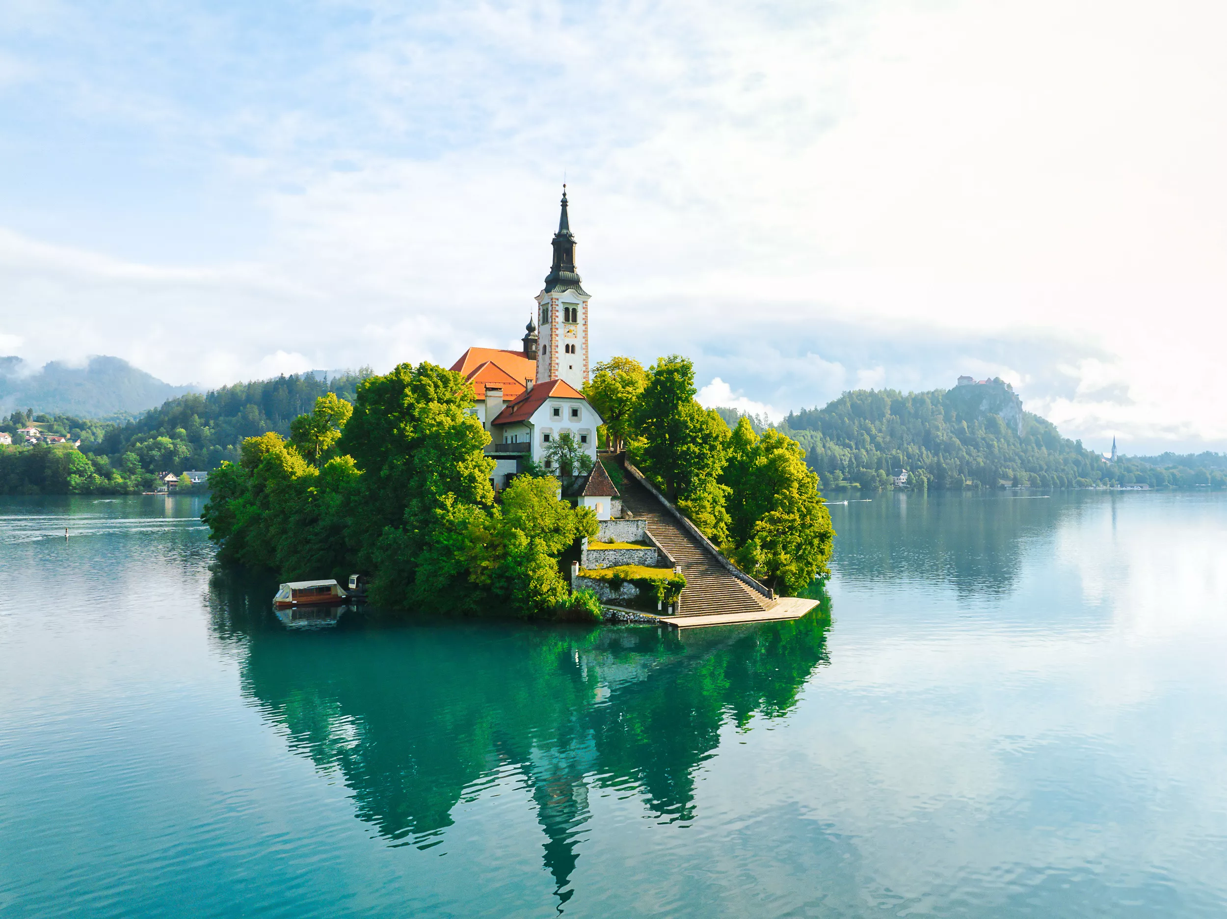 vista aerea di bled