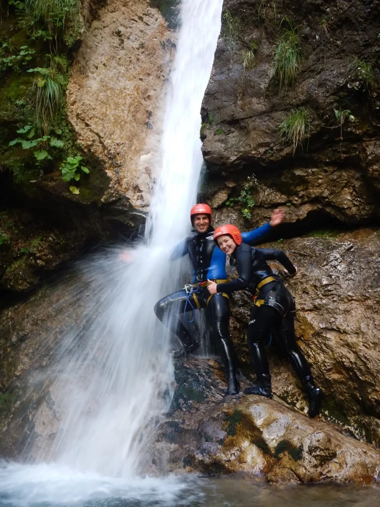 canyoning à l'échelle