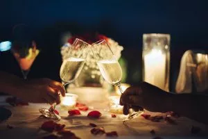 Enjoy candlelit dinners