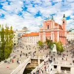 Preseren square in Ljubljana